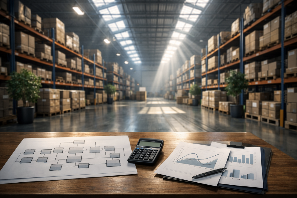 Lieferkettenkostenmanagement 2026 - Logistikkosten optimieren - Bild erstellt mit GPT-Image 1.5