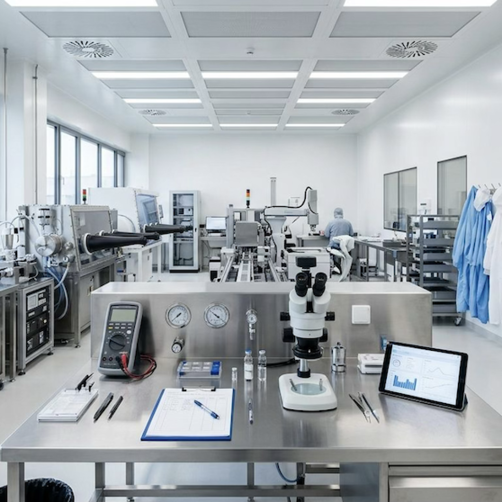 Qualitätsmanagement in der Reinraumproduktion - Was Unternehmensleiter jetzt beachten müssen - Bild generiert mit Nano Banana 2
