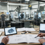 Fertigungsplanung als Managementaufgabe - Schnittstelle zwischen Konstruktion und CNC - Bild KI-generiert mit Nano Banana 2