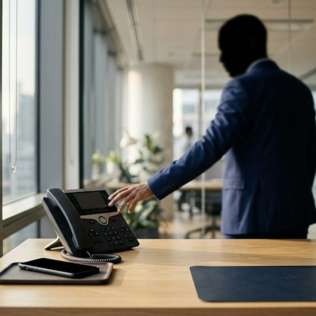 Erreichbarkeit als Führungsaufgabe - Wie Managementqualität am Telefon beginnt - Bild KI-generiert mit Nano Banana 2